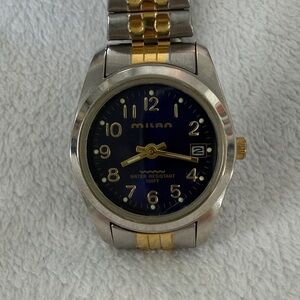 Milan Women's Silver and Gold Watch